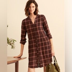 Garnet Hill Gauze Shirt Dress